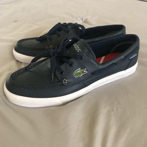 mens boat shoes lacoste 